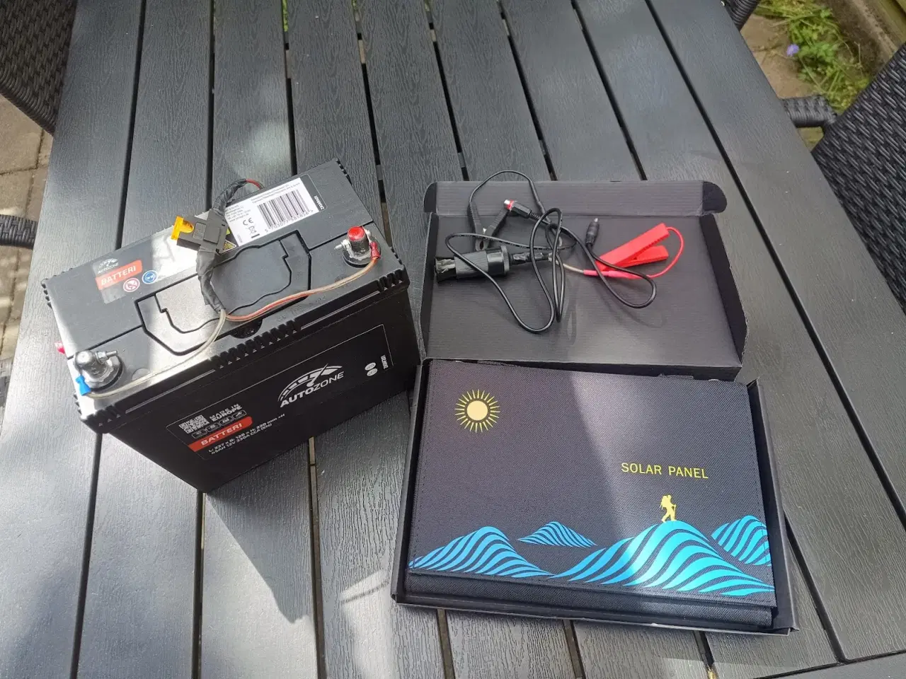 Billede 8 - Solcelle 40 W-Batterie 45 Ah-Inverter 500-750 W