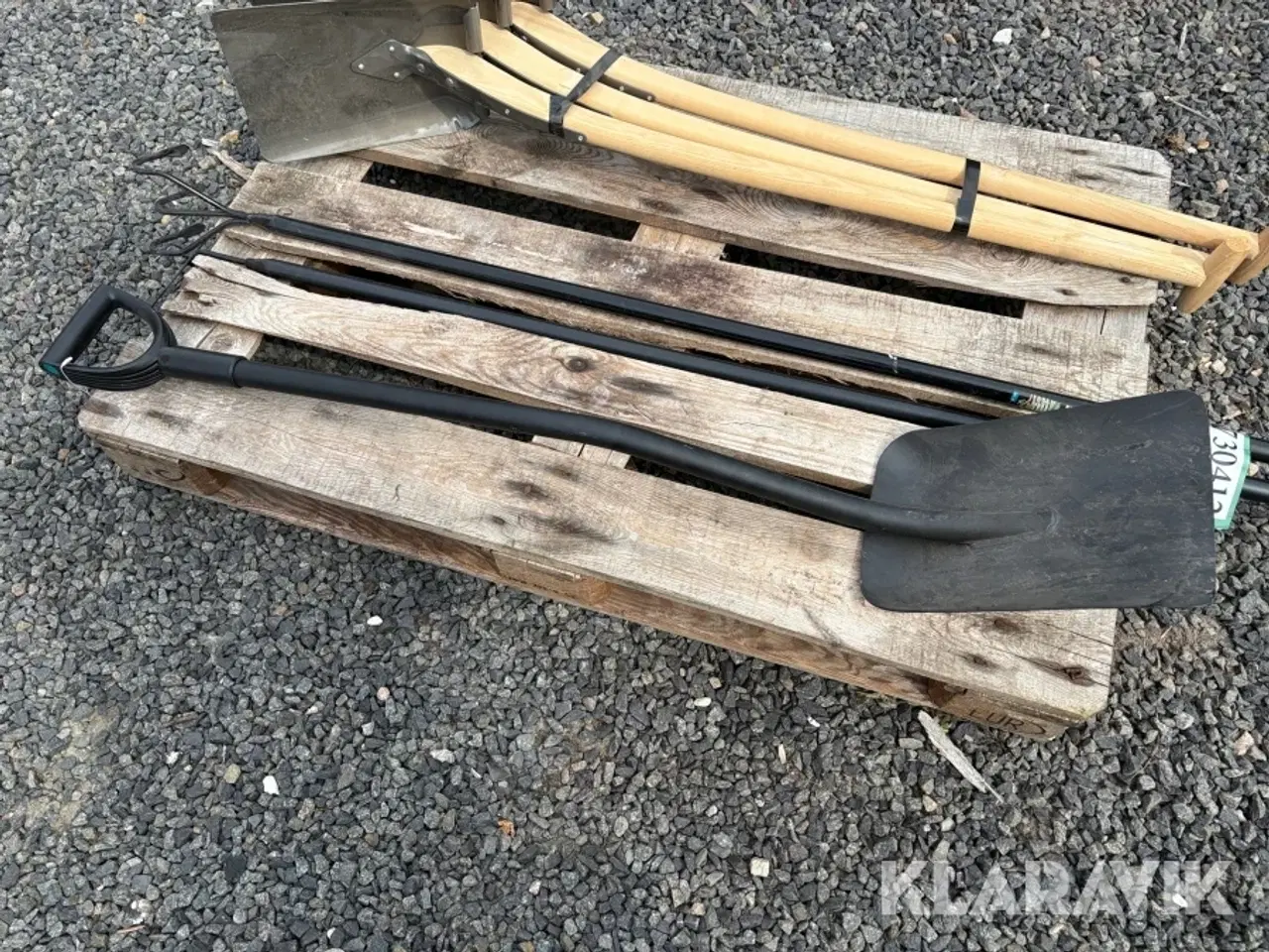 Billede 5 - Skovle 4 styk, hakke og kultivator Greenline Og Ukendt