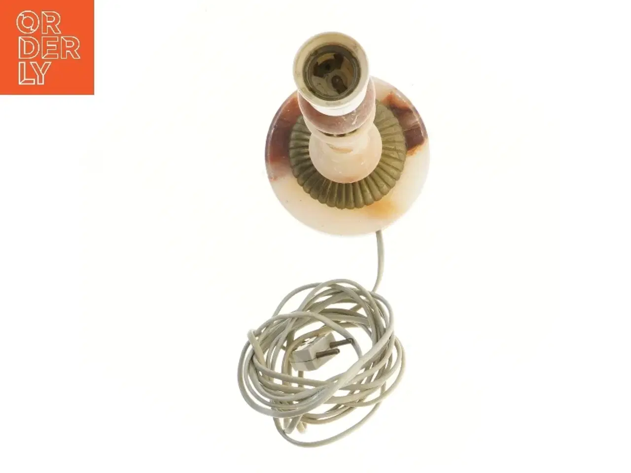 Billede 2 - Retro flot Bordlampe af marmor (str. 32 cm)