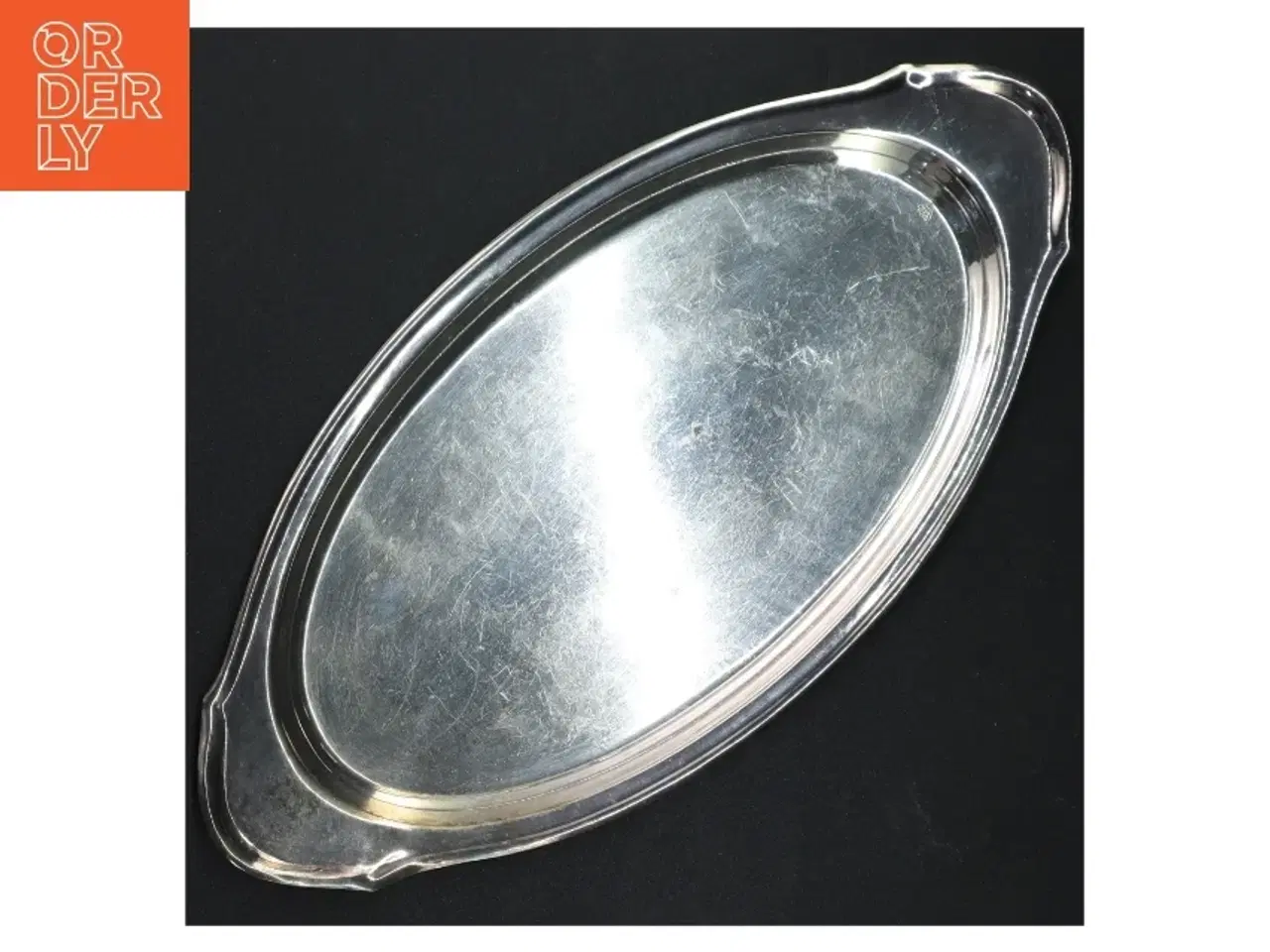 Billede 1 - Sølvfarvet serveringsfad (str. 31 cm)