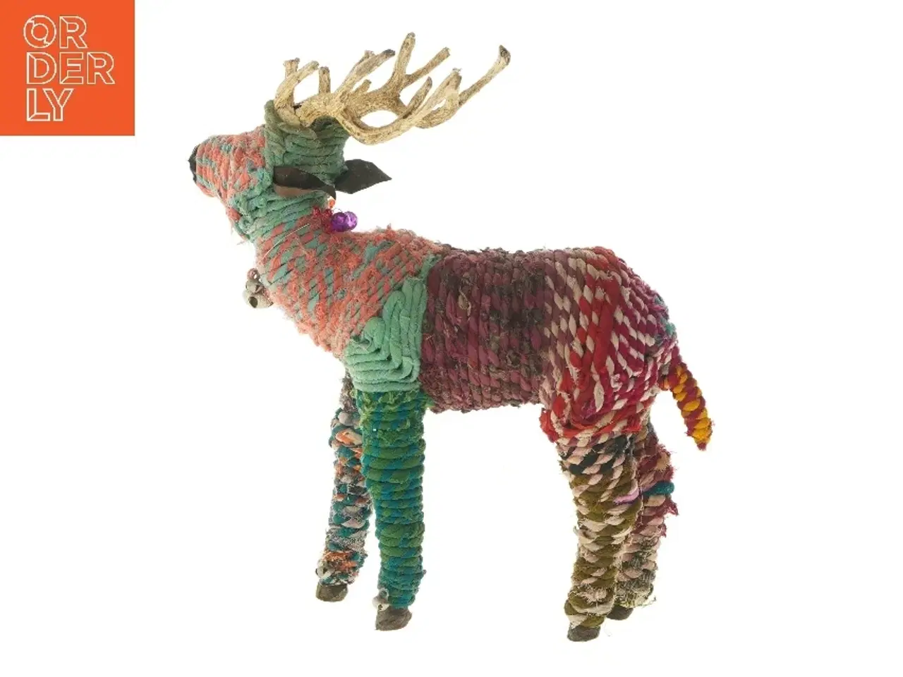 Billede 3 - Dekorativ hjortefigur af reb (str. 31x34 cm)