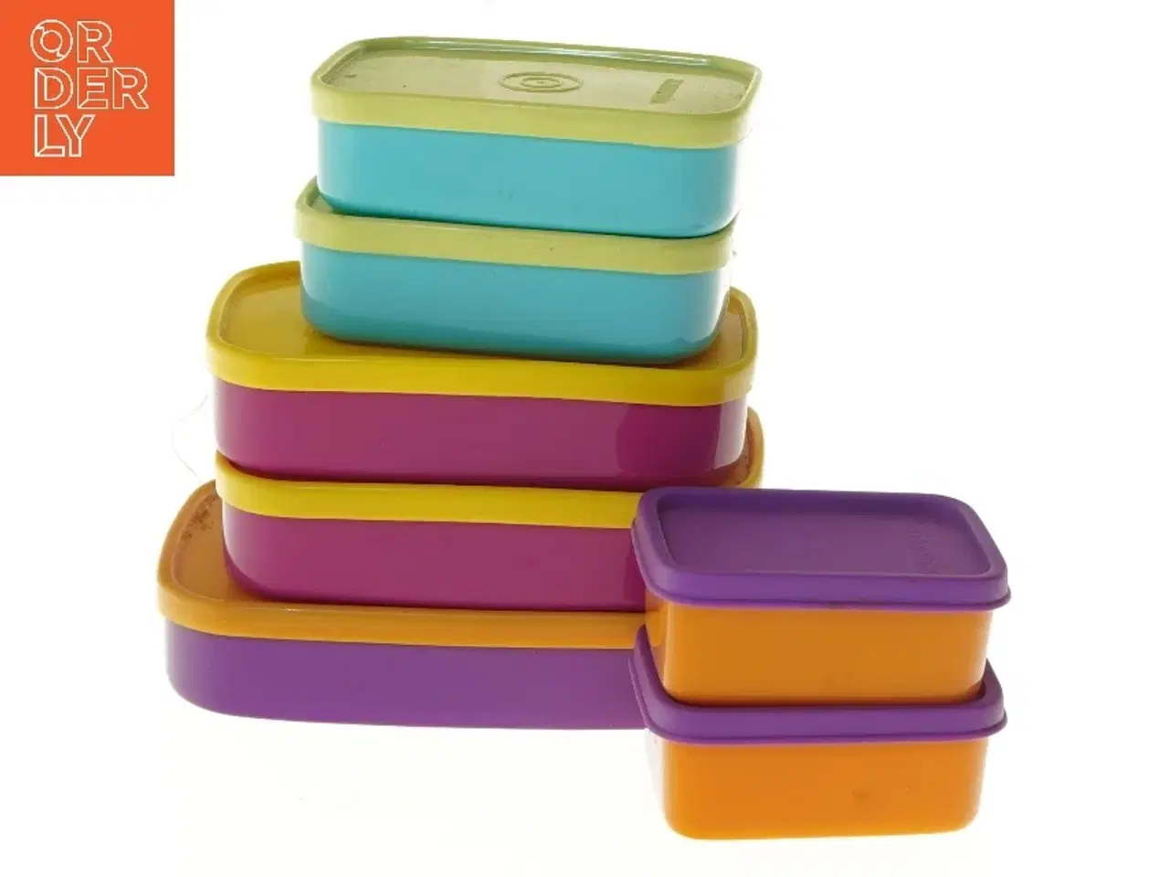 Billede 1 - Farvede plastikmadkasser fra Keeper (str. 9, 12, 15 og 17 cm)