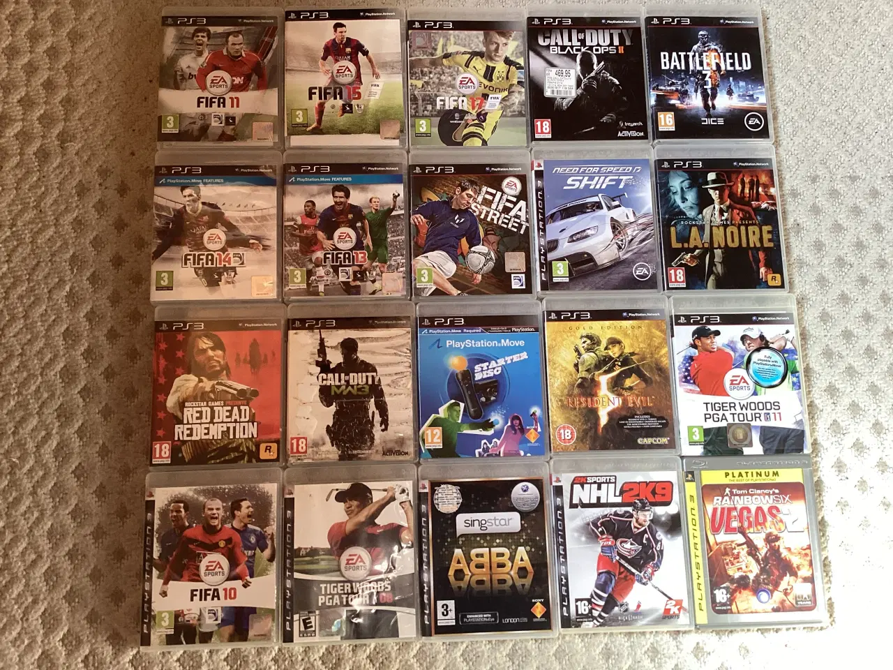 Billede 1 - PS3 spil, 20 stk. forskellige
