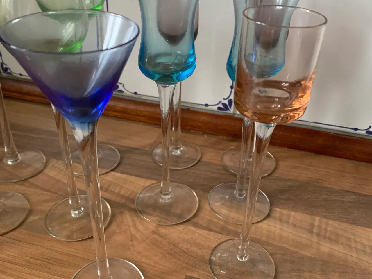 Billede 3 - Snapseglas i forskellige farver 