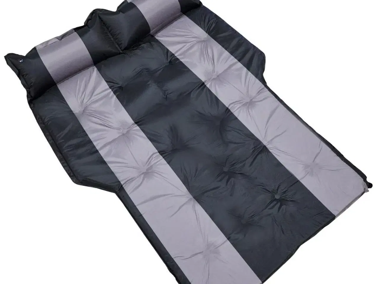 Billede 2 - Oppustelig madras til bil – 180 × 120 cm – sort/sølv
