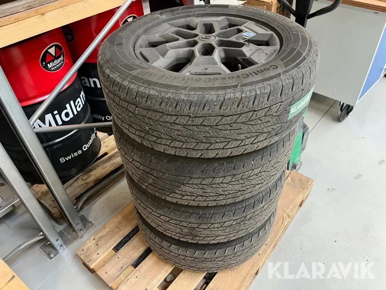 Billede 2 - Sommerhjul med alufælge Continental til Nissan Navara