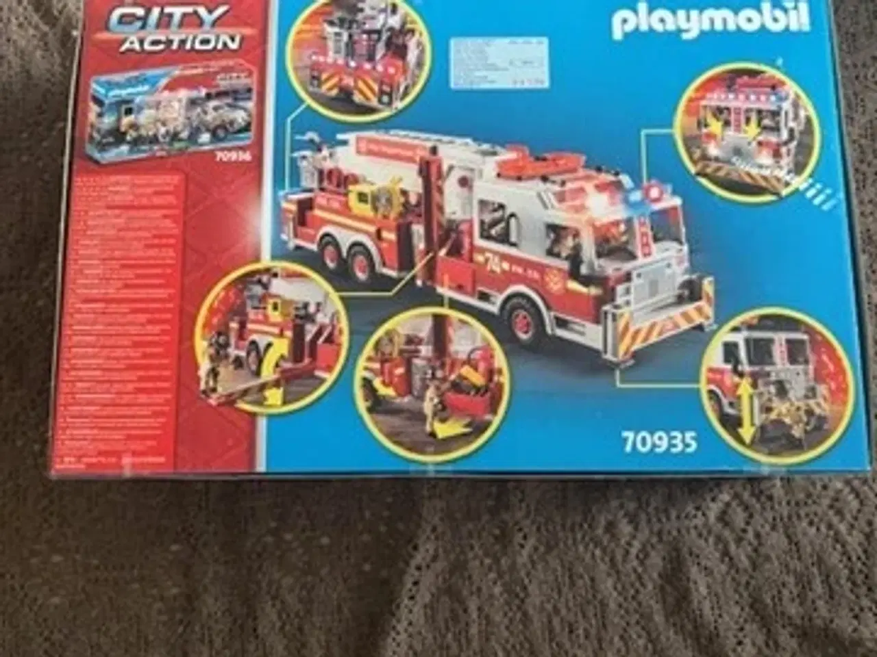 Billede 2 - PLAYMOBIL 70935 – Brandbil med stige