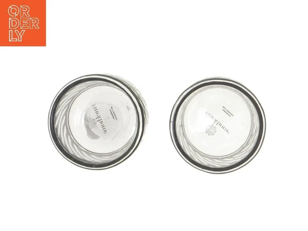 Billede 3 - Glas lysestager fra Tinekhome (str. 2 stk Ø 8 cm længde 8,5 cm)