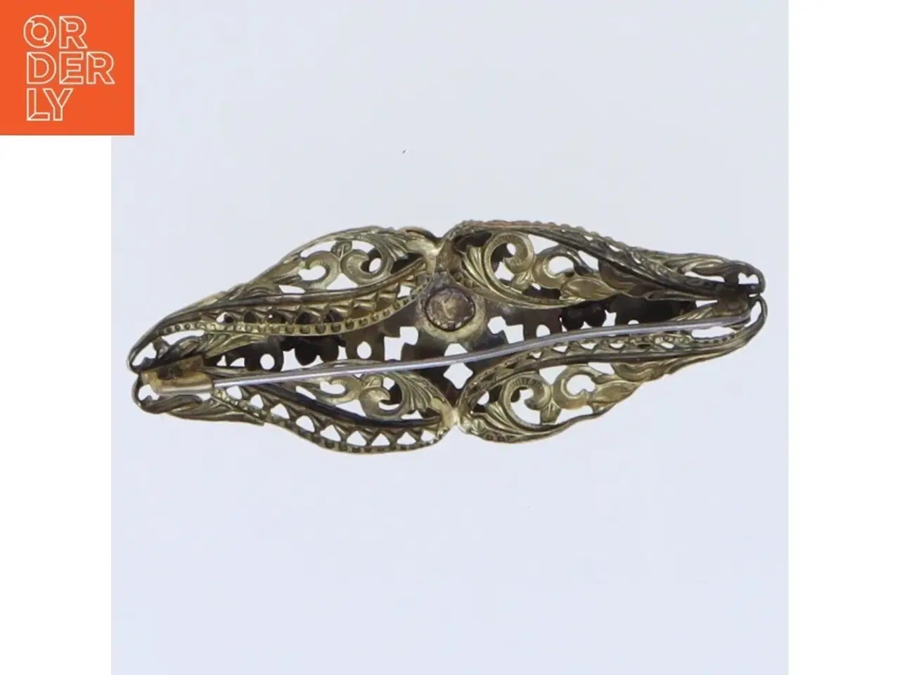 Billede 3 - Vintage metallisk hårspænde (str. 7 cm)