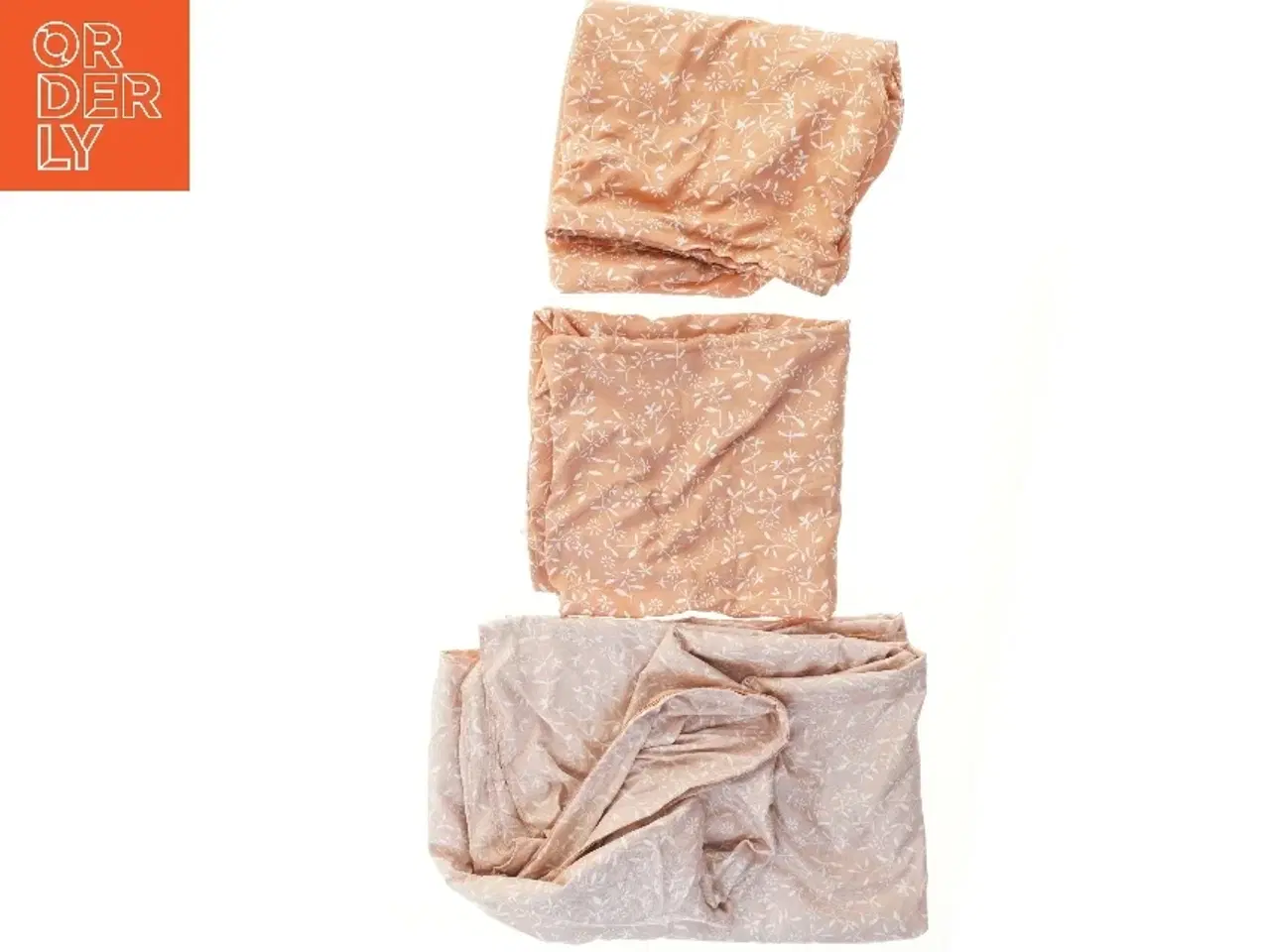 Billede 2 - Sengesæt med blomsterprint (str. 204x134 & 68x57 cm)