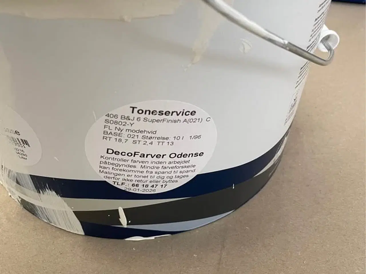 Billede 2 - Beck og Jørgensen vægmaling, modehvid, ca. 7 liter