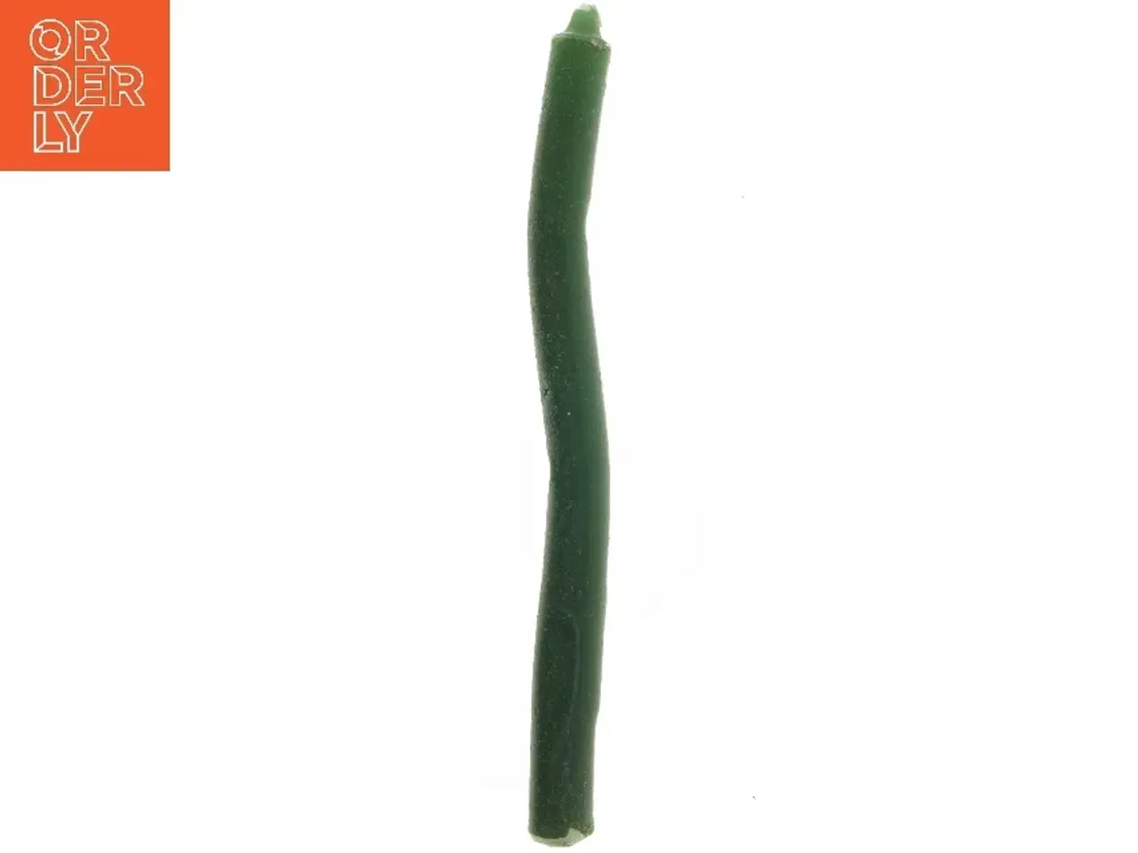 Billede 2 - Grøn snoet stearinlys (str. 38,5 cm)