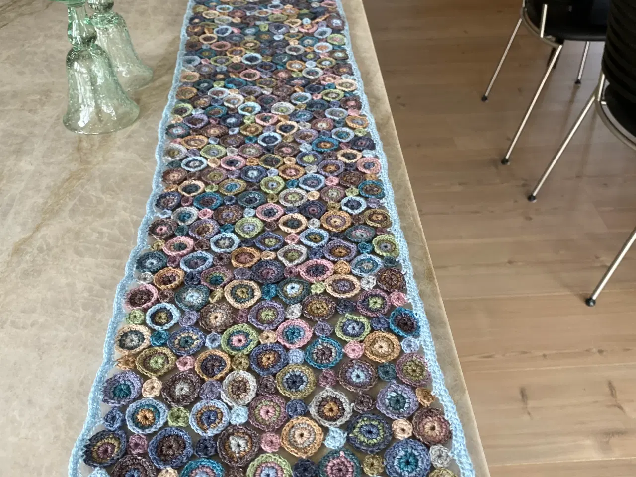 Billede 3 - Hæklet tørklæde i eget design 
