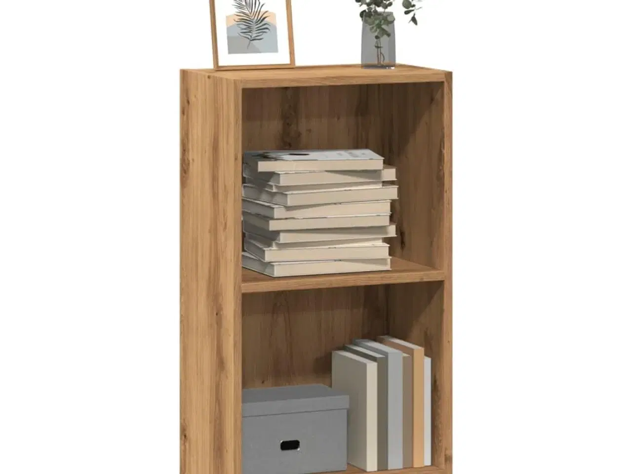 Billede 1 - Bogreol 40x24x76 cm konstrueret træ egetræsfarve