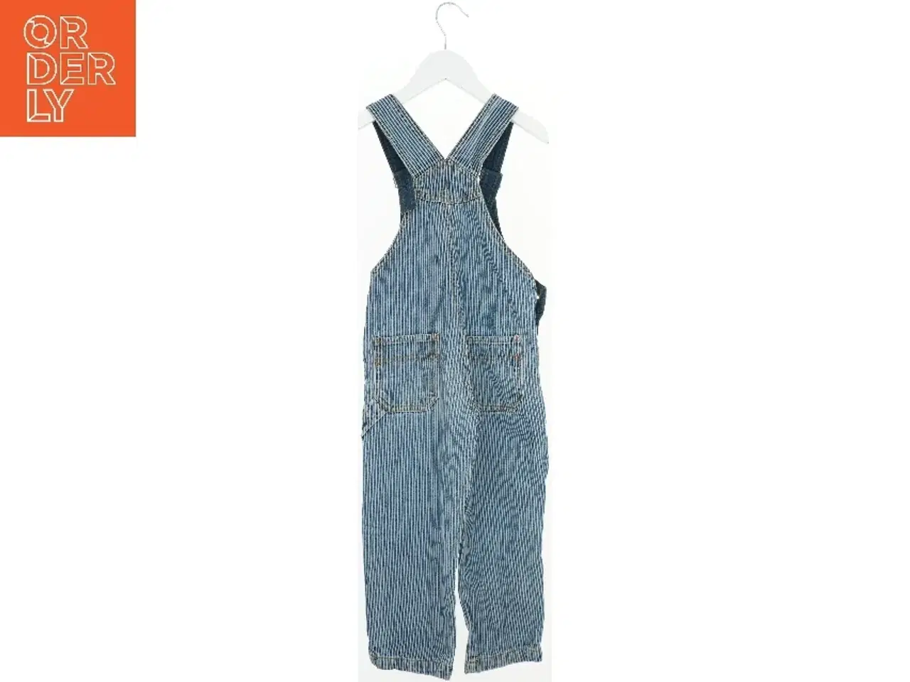 Billede 2 - Stribede denim overalls til børn fra Supermax (str. 104)