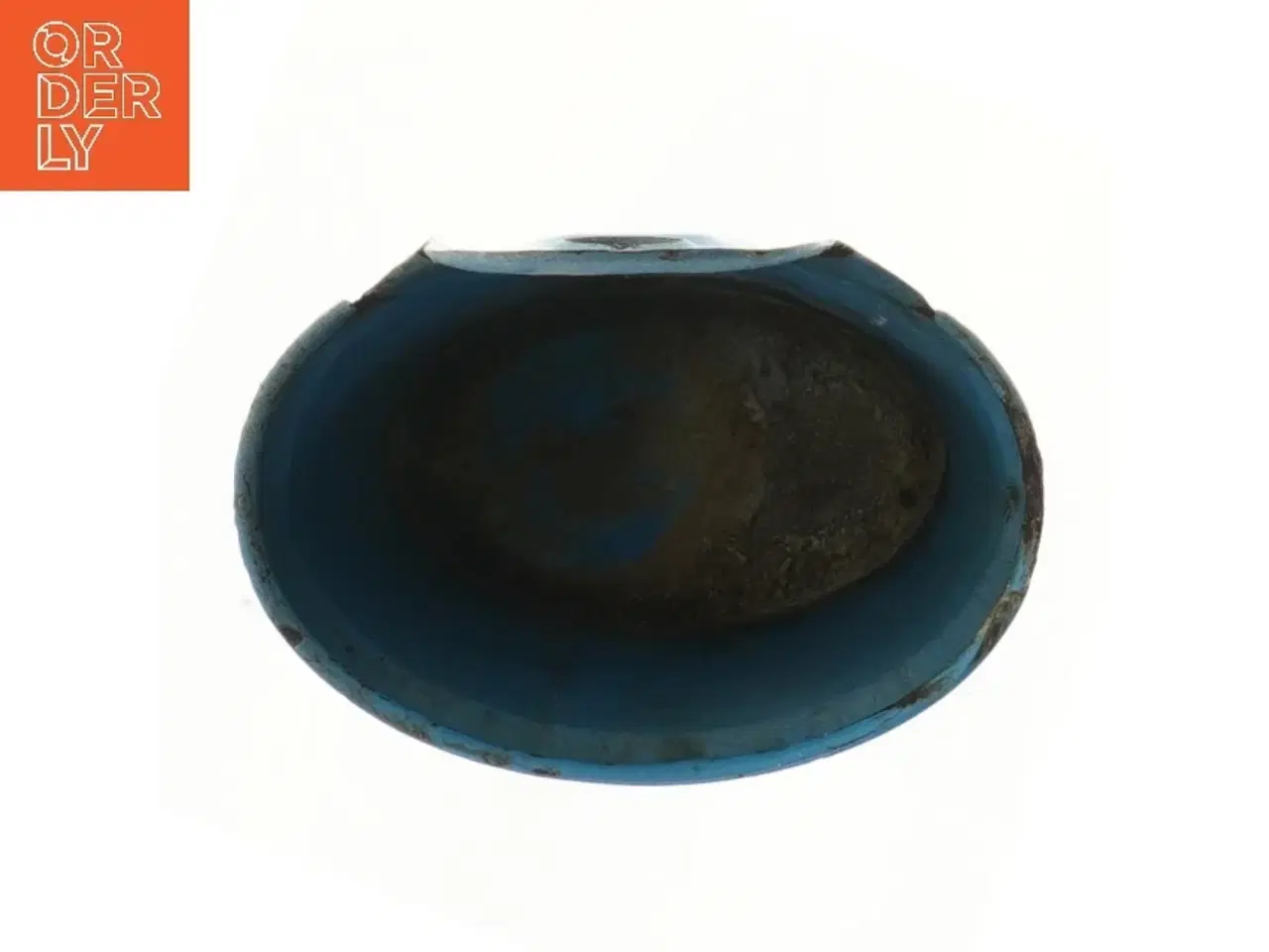 Billede 2 - Blå metalbeholder i emalje (str. 20x16 cm)