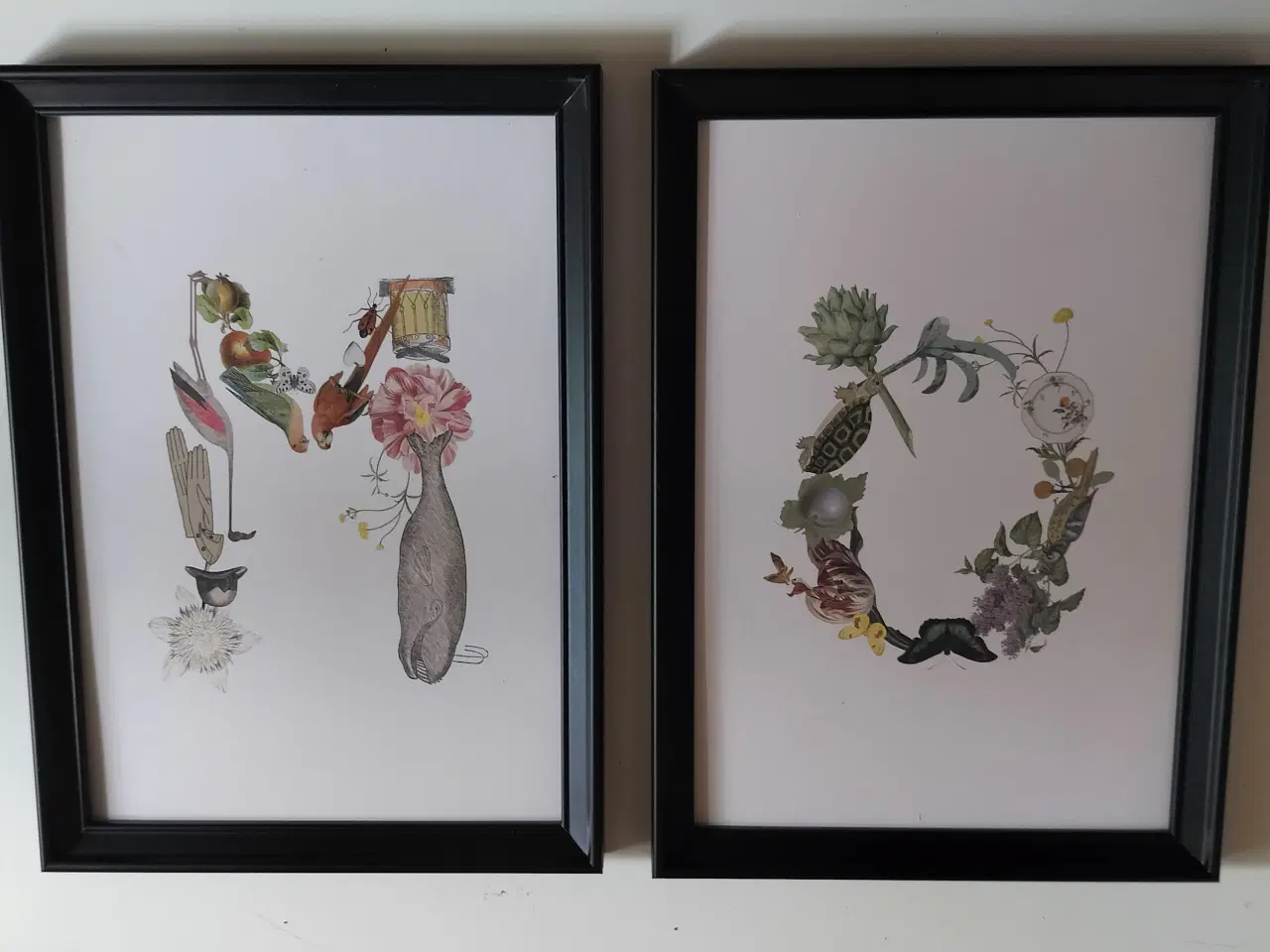 Billede 1 - 2 fine billeder i sorte rammer.