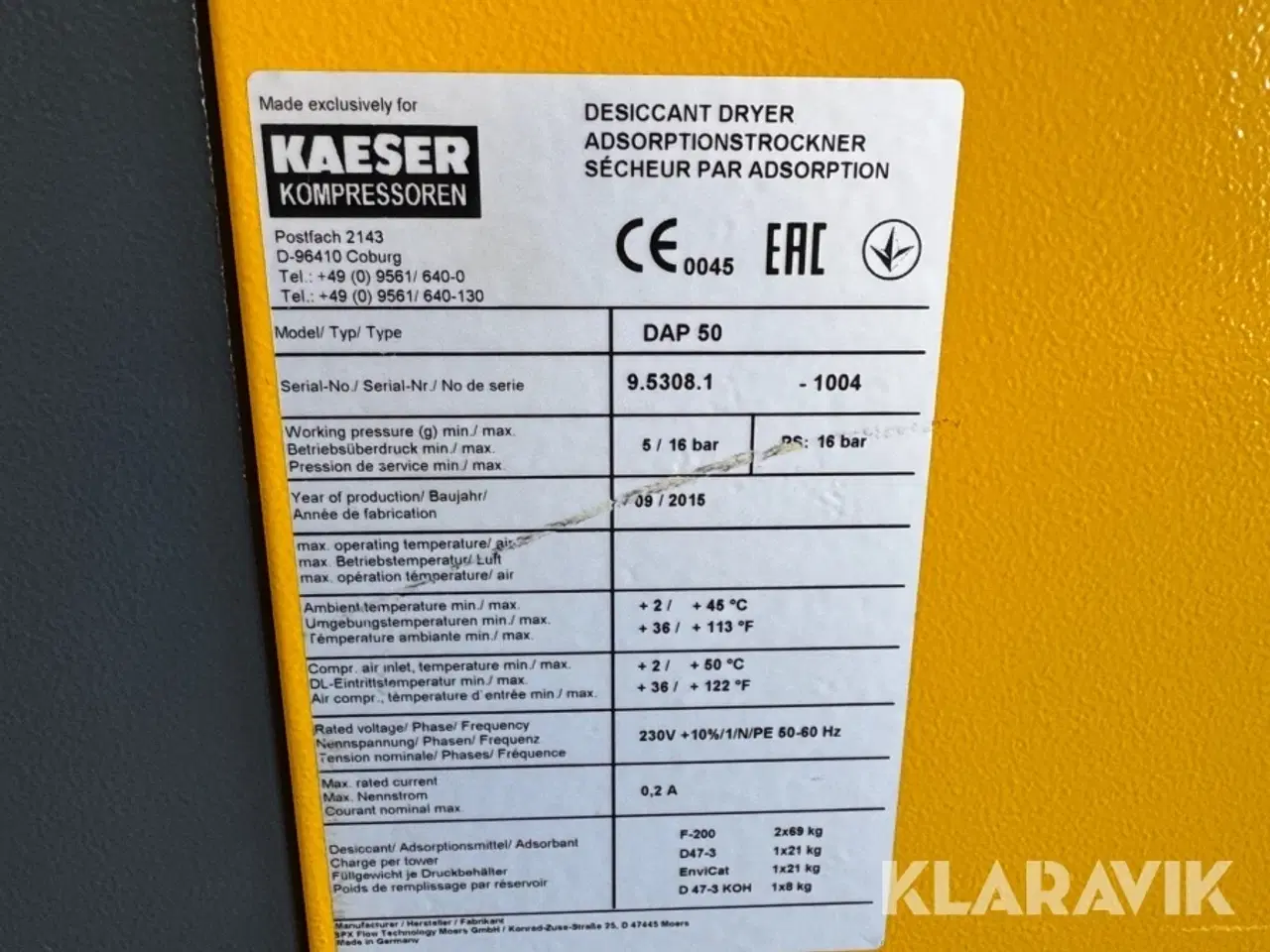Billede 5 - Kompressor Kaeser Dap 50