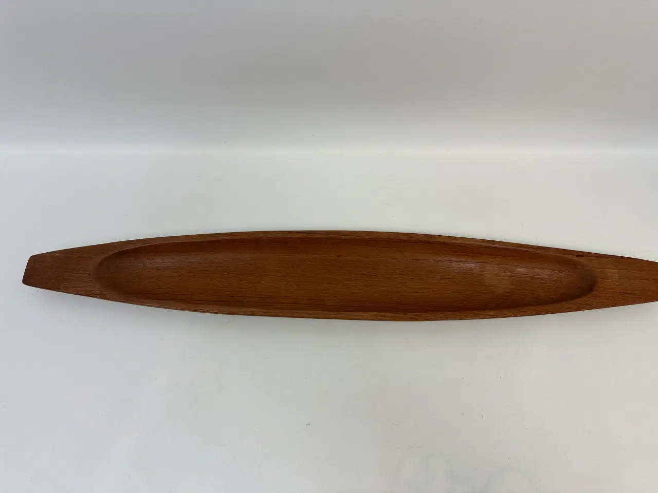 Billede 6 - Aflangt retro teak fad (FDB)