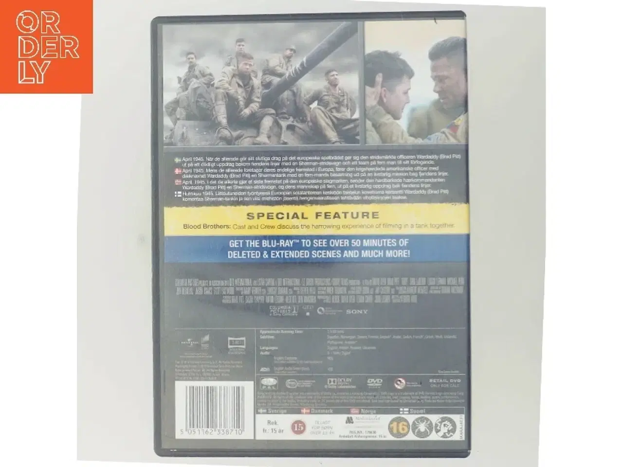 Billede 3 - Fury med Brad Pitt (DVD)