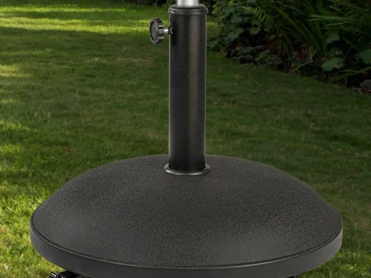 Billede 3 - Aktive parasolfod med hjul - sort 25 kg, Ø 50 cm