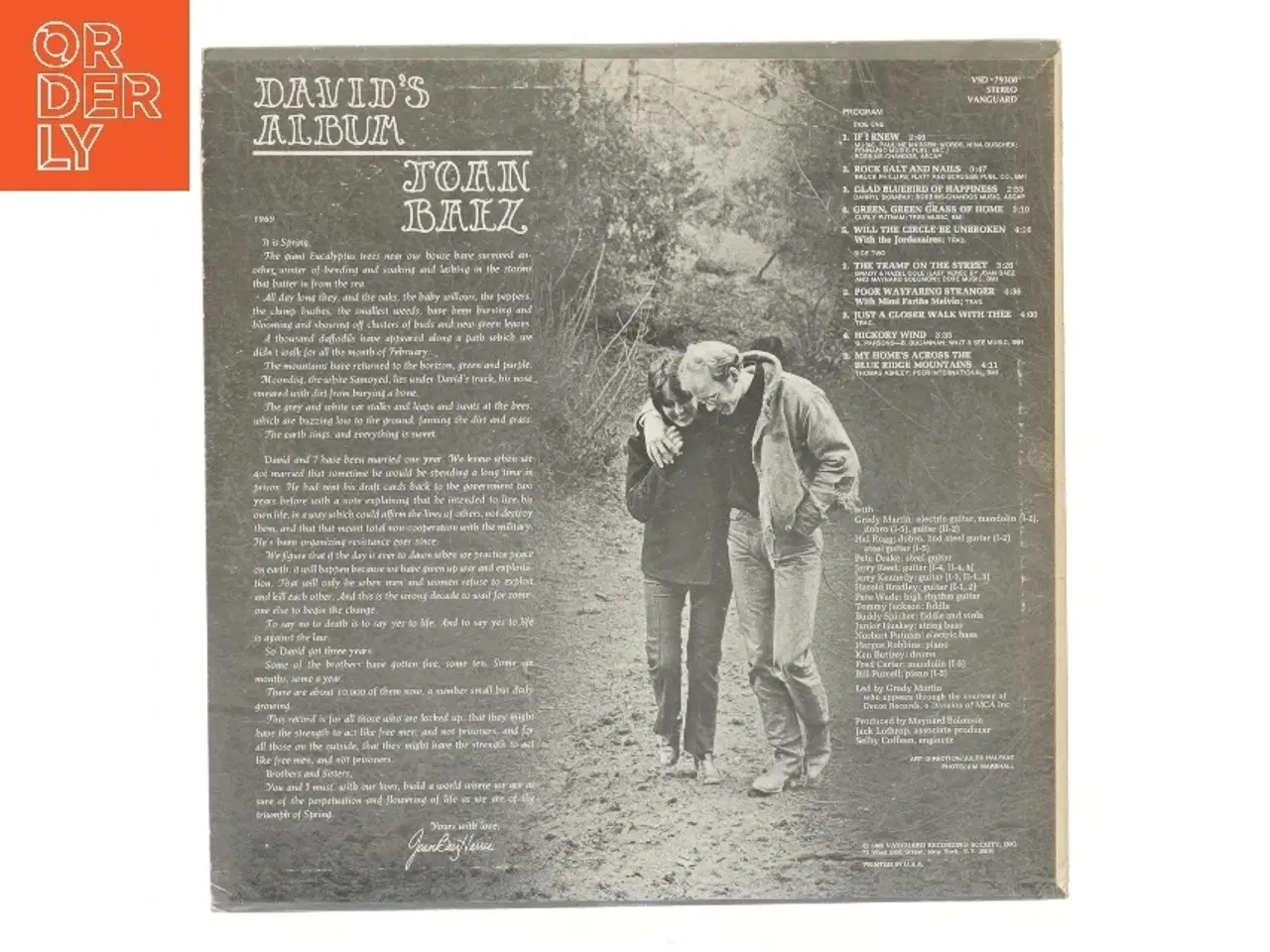 Billede 2 - Joan Baez - David's Album LP