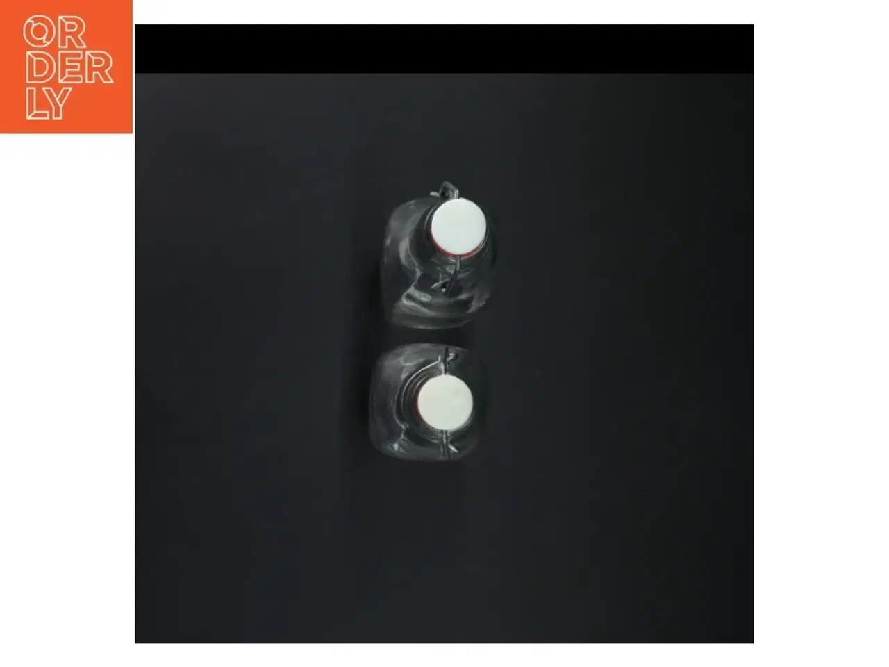 Billede 3 - 2 Glasflasker med patentl (str. 26 cm)