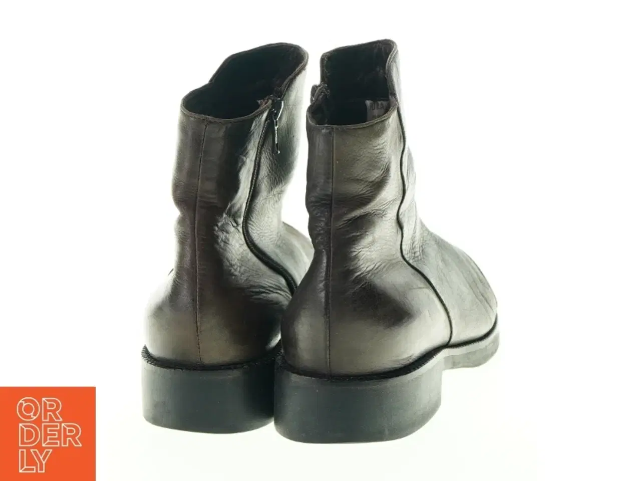 Billede 4 - Støvler i brunt læder fra Linea Inbal (str. 41,5)