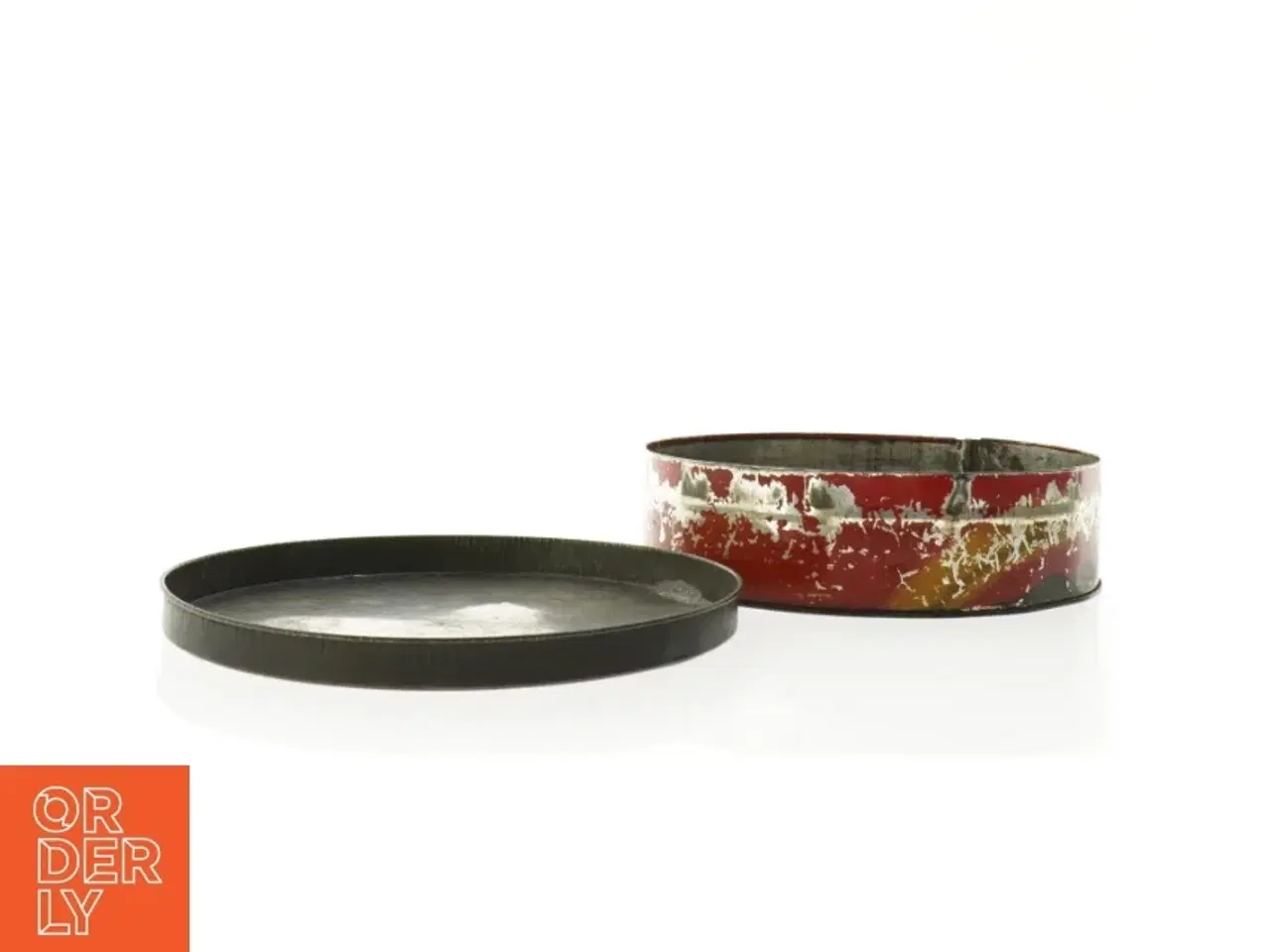 Billede 4 - Antik Art deco Mackintosh Rainbow Slik metal dåse med patina (str. 26 x 7 cm)