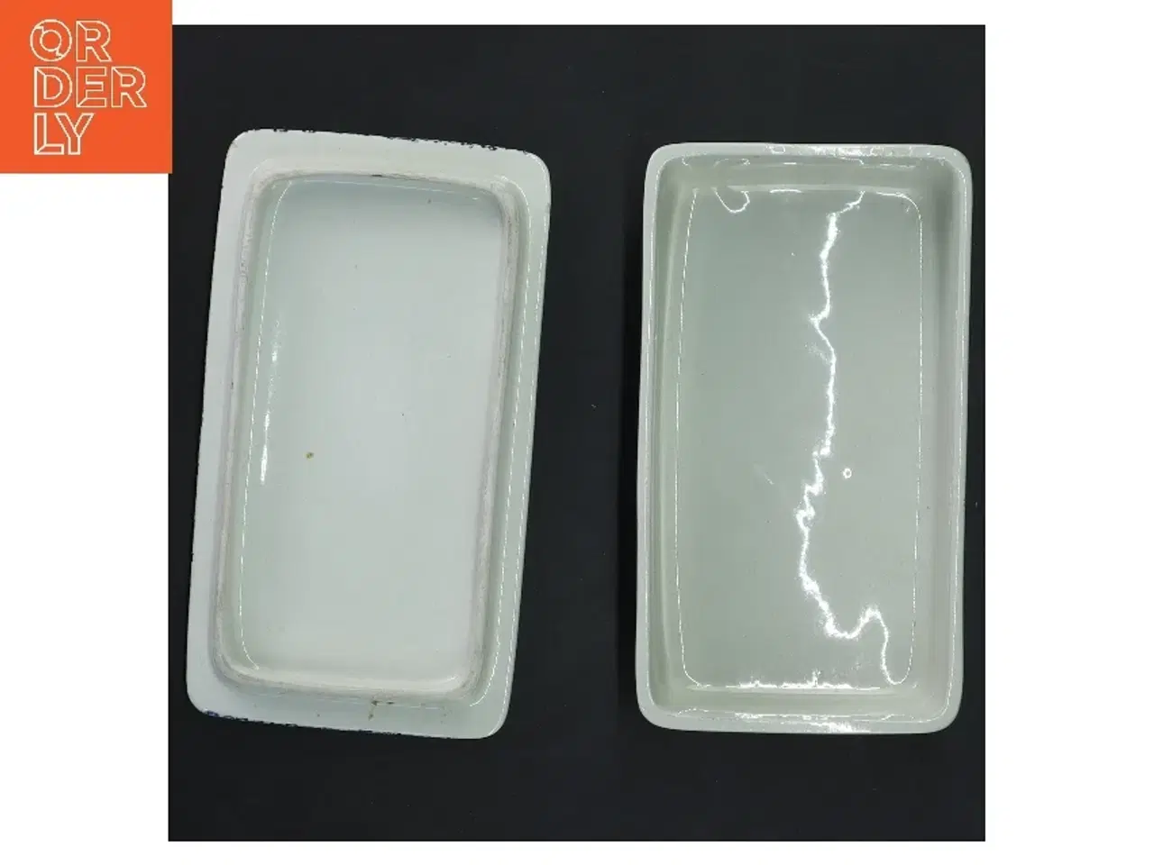 Billede 2 - Porcelæn opbevaringsboks med låg fra Nymølle (str. 15x8x5 cm)