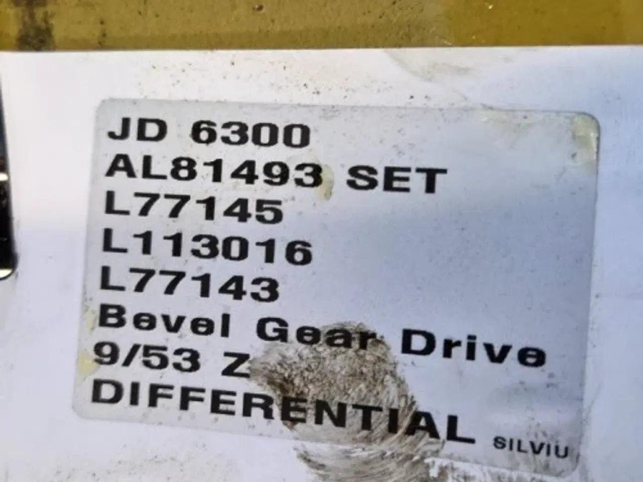 Billede 9 - John Deere 6300 Differential Sæt AL81493