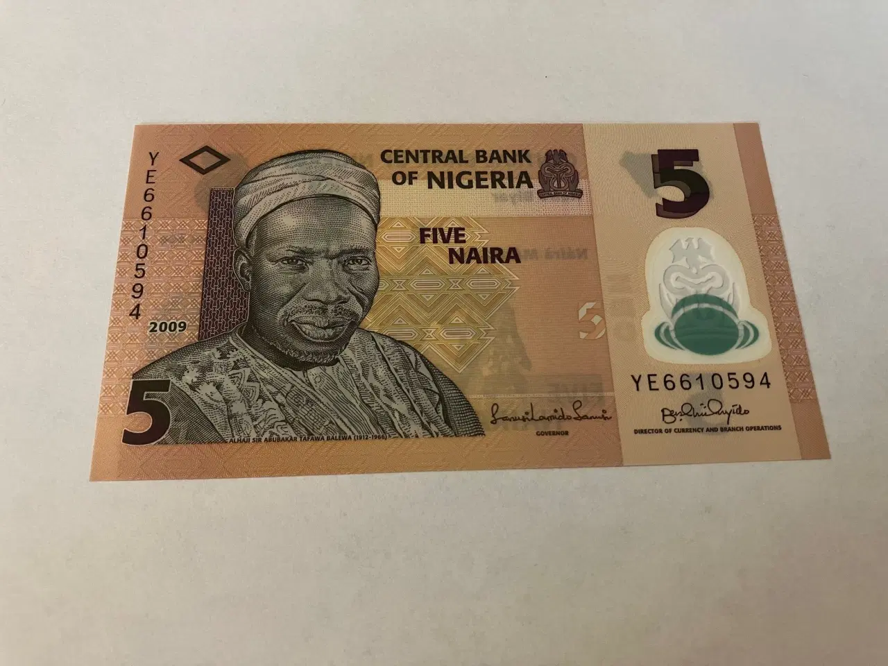 Billede 1 - 5 Naira Nigeria 2009