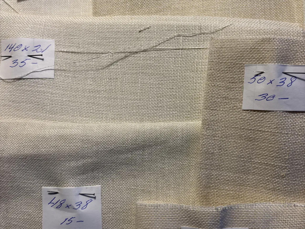 Billede 5 - Broderistof , forsk mål og kvalitet