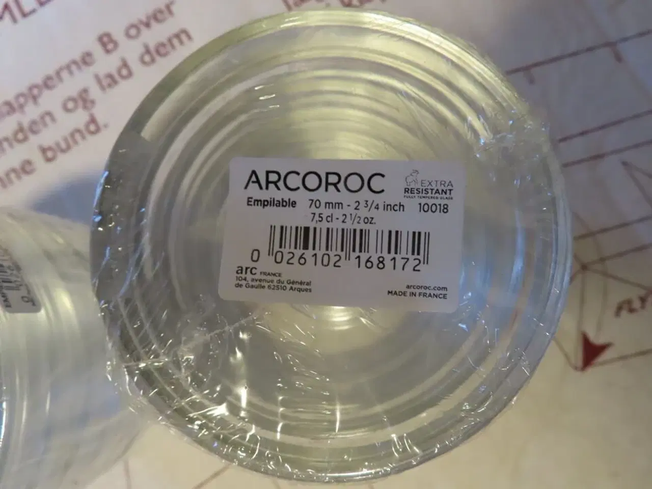 Billede 2 - 12 stk. små glasskåle, ARCOROC 70 mm.