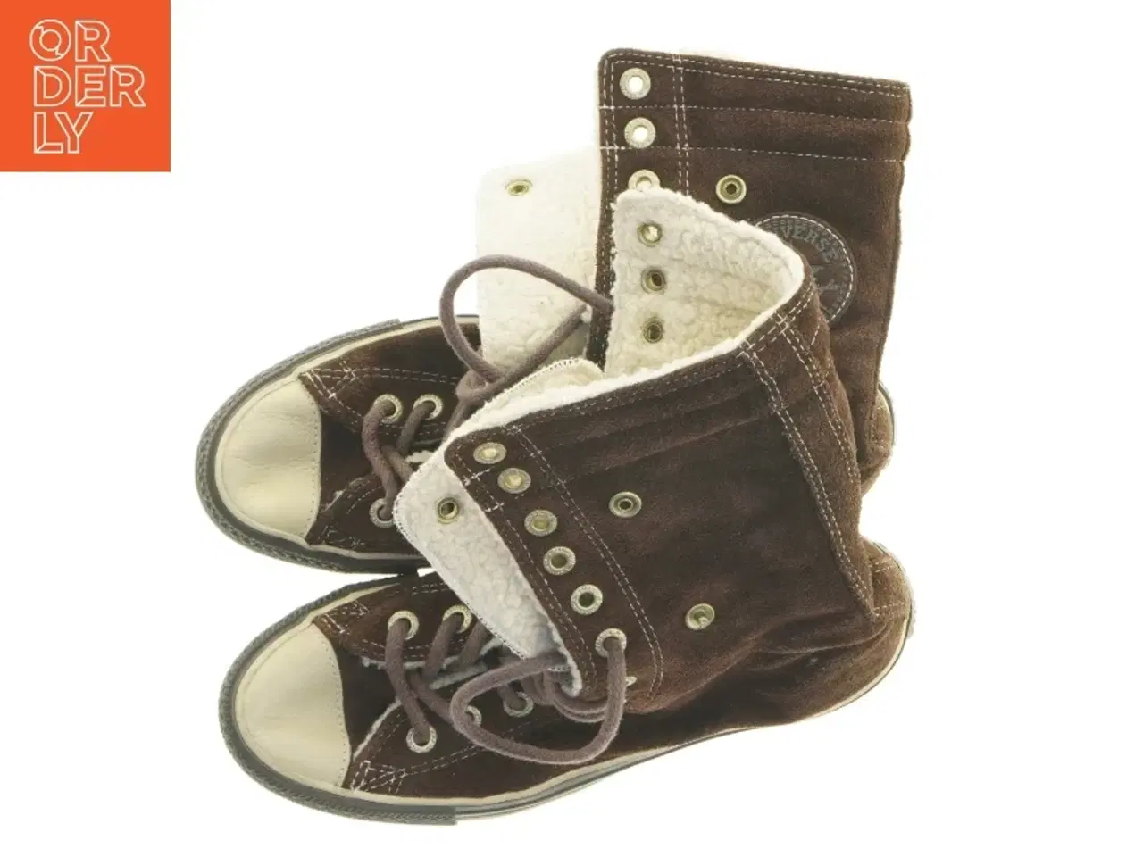 Billede 5 - Converse Allstar High-Top Nubuck LæderSneakers med lunt for (str. 37 / 4,5)