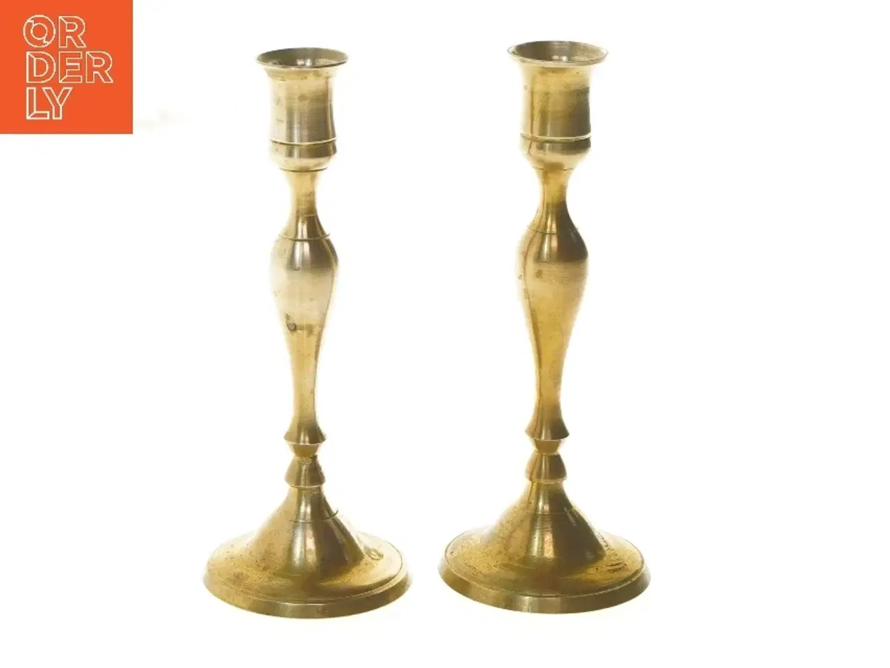 Billede 1 - Messing lysestager, 20 cm (str. 20 cm)