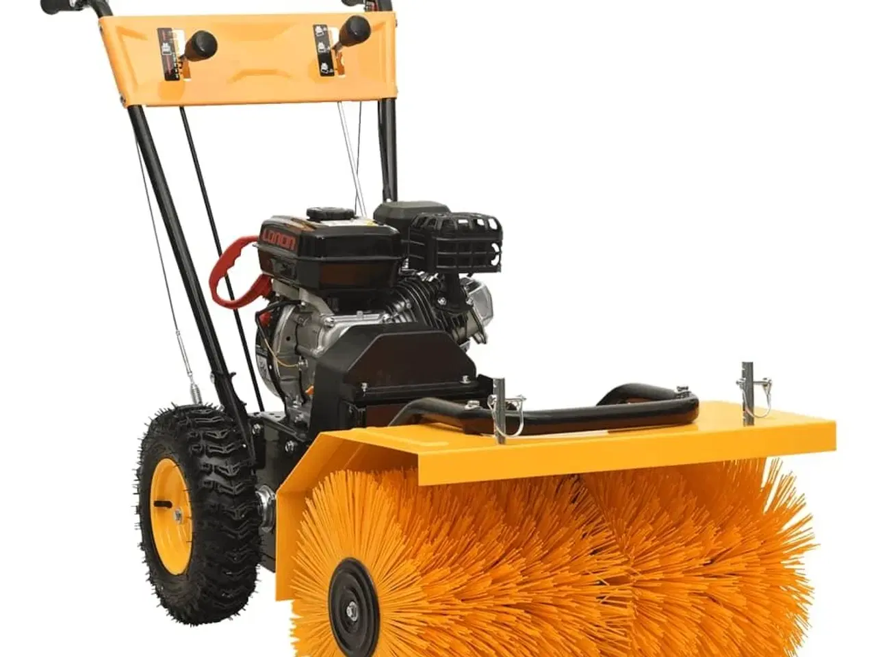 Billede 2 - Benzindrevet 2-i-1 sneslynge og fejemaskine 6,5 hk