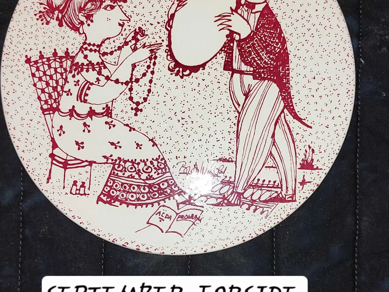 Billede 4 - Platter, røde. 