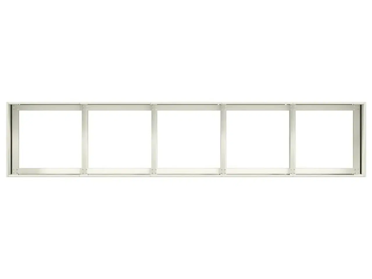 Billede 5 - Plantekasse hvid 200x40x40 cm koldvalset stål