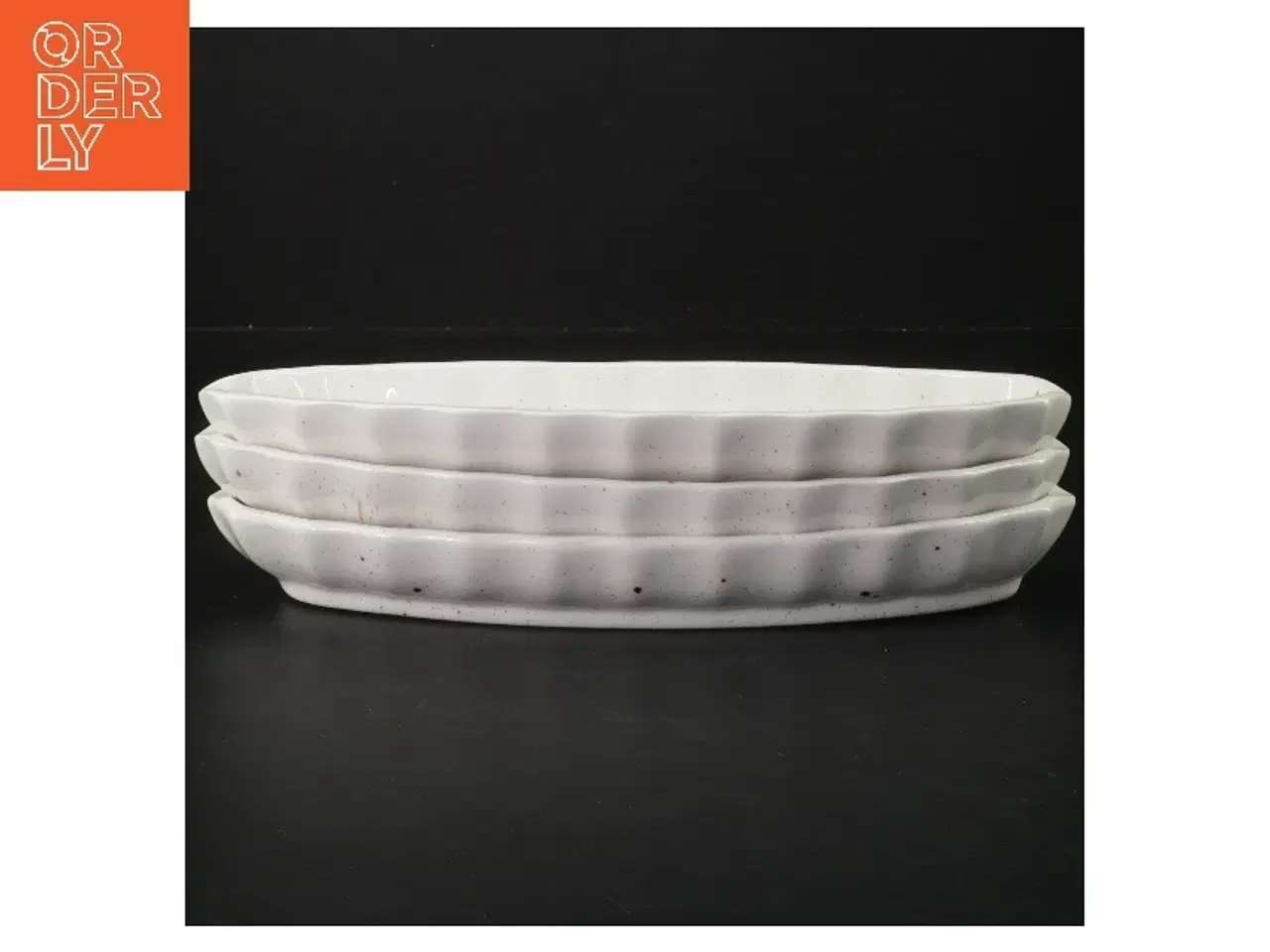 Billede 1 - Oval fad i keramik, 3 styk fra Point (str. 3 styk, 25 cm)
