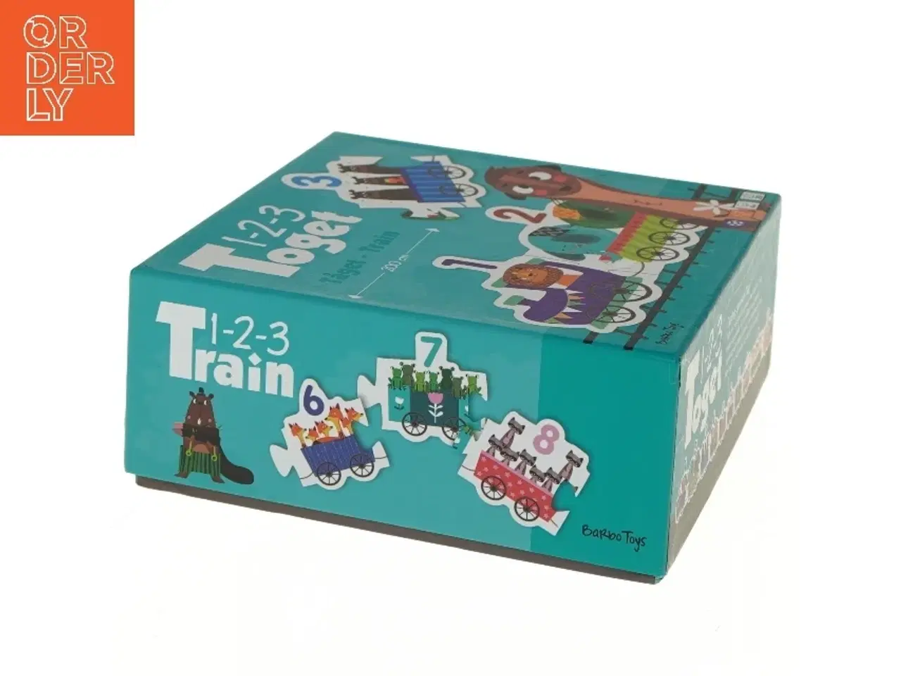 Billede 4 - Puslespil - 1-2-3 Tog fra Barbo Toys (str. 21x21 cm)