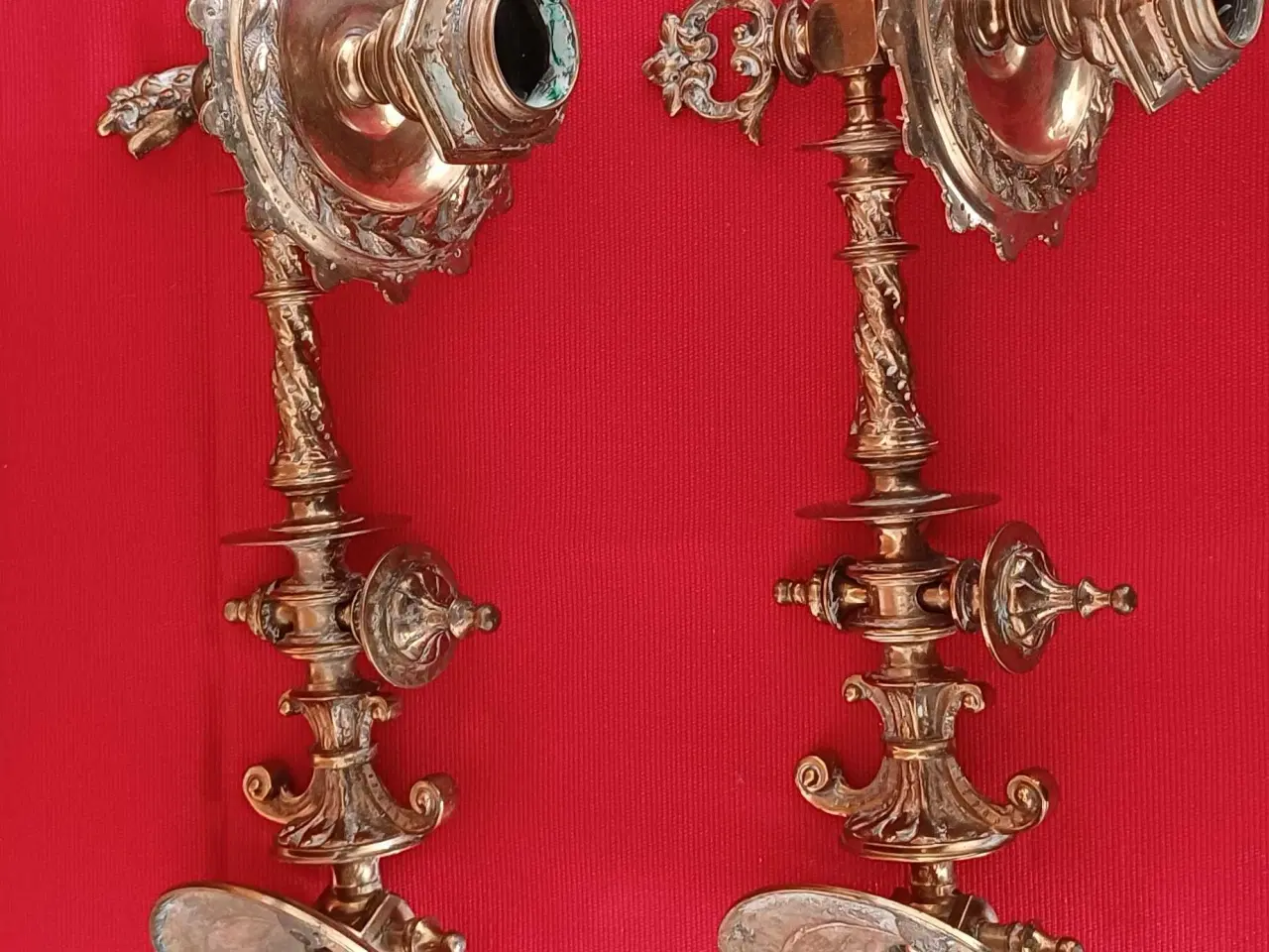 Billede 4 - Antik lyseholder i messing