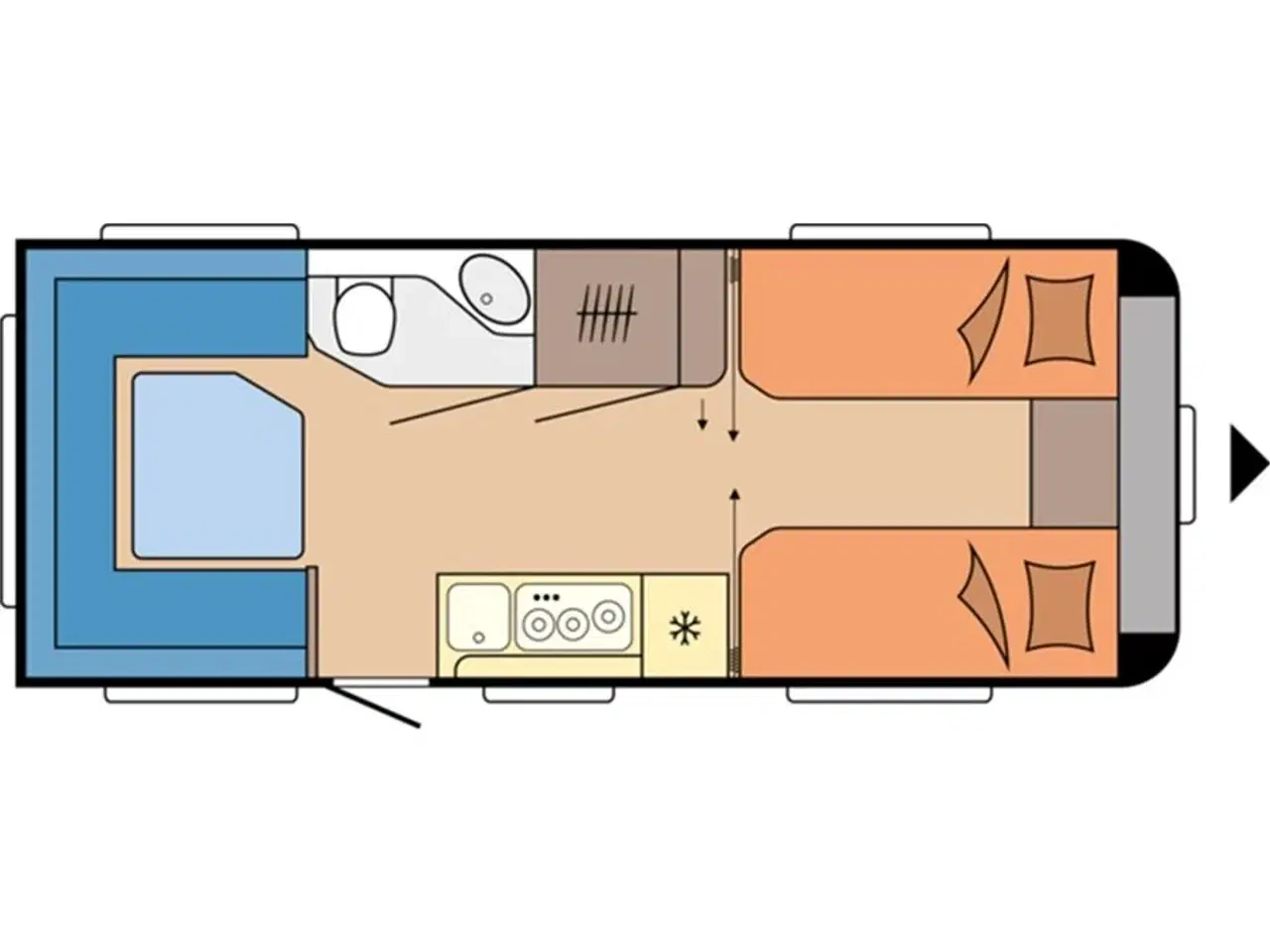 Billede 13 - 2023 - Hobby Maxia 585 UL   Hobby Maxia i smukt skandinavisk design fra Hinshøj Caravan