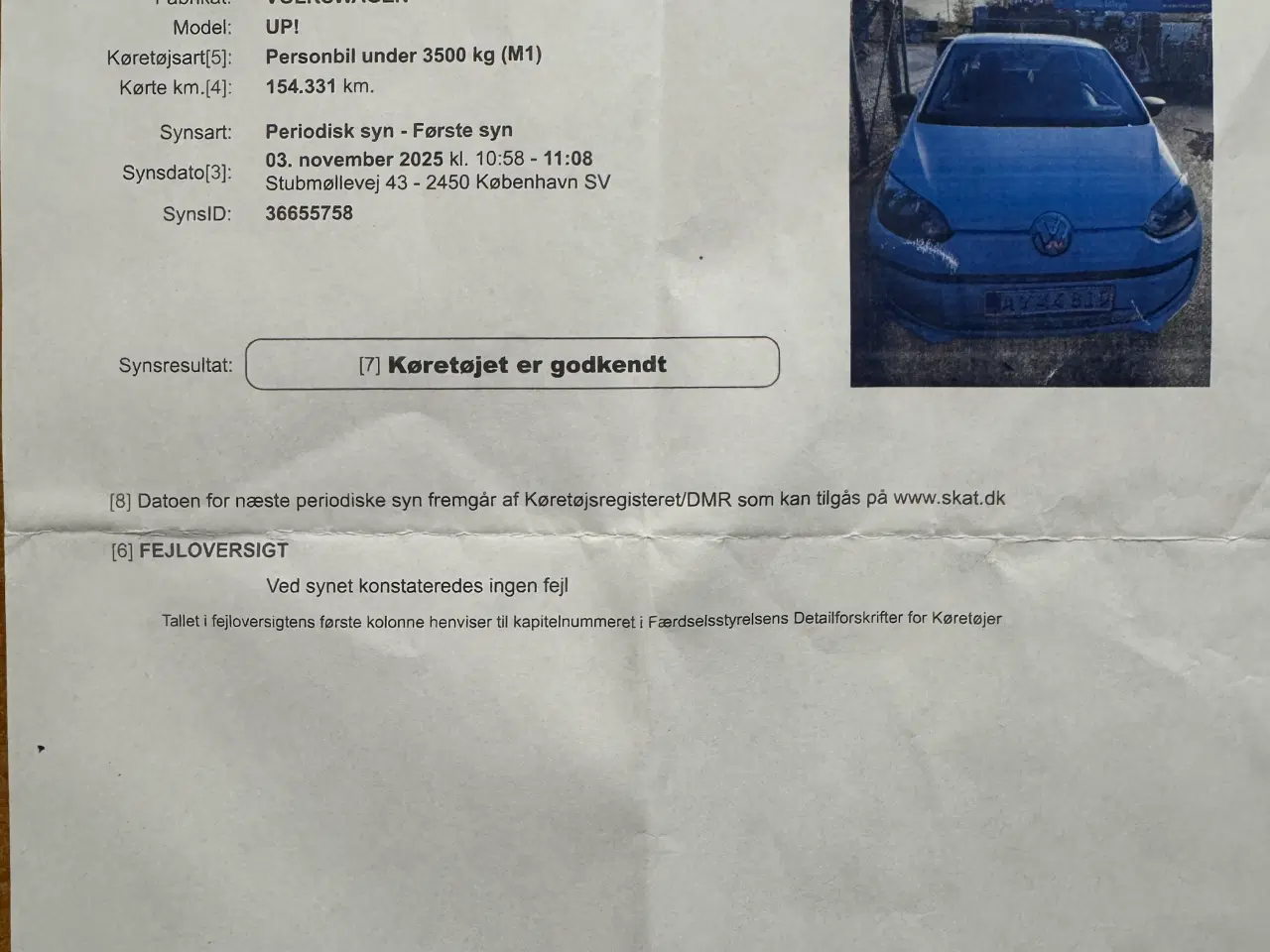 Billede 15 - VW Up Nysyn. Meget Pæn. Kun kørt 154000km