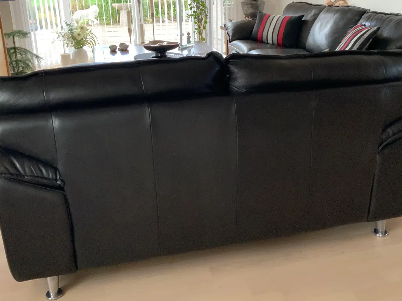 Billede 2 - 3 og 2 personers Læder sofaer, fra røgfri hjem.