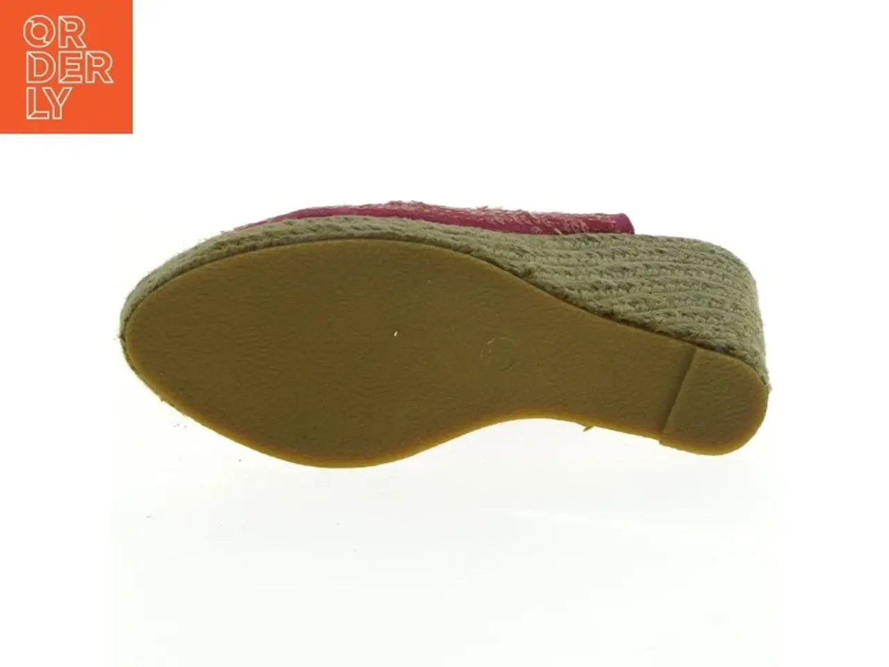 Billede 7 - Røde stof wedges sandaler med palietter fra ILSE JACOBSEN Hornbæk (str. 37)