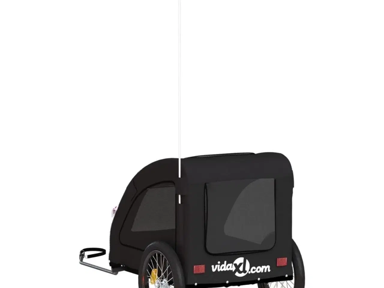 Billede 8 - Cykeltrailer til kæledyr oxfordstof og jern sort