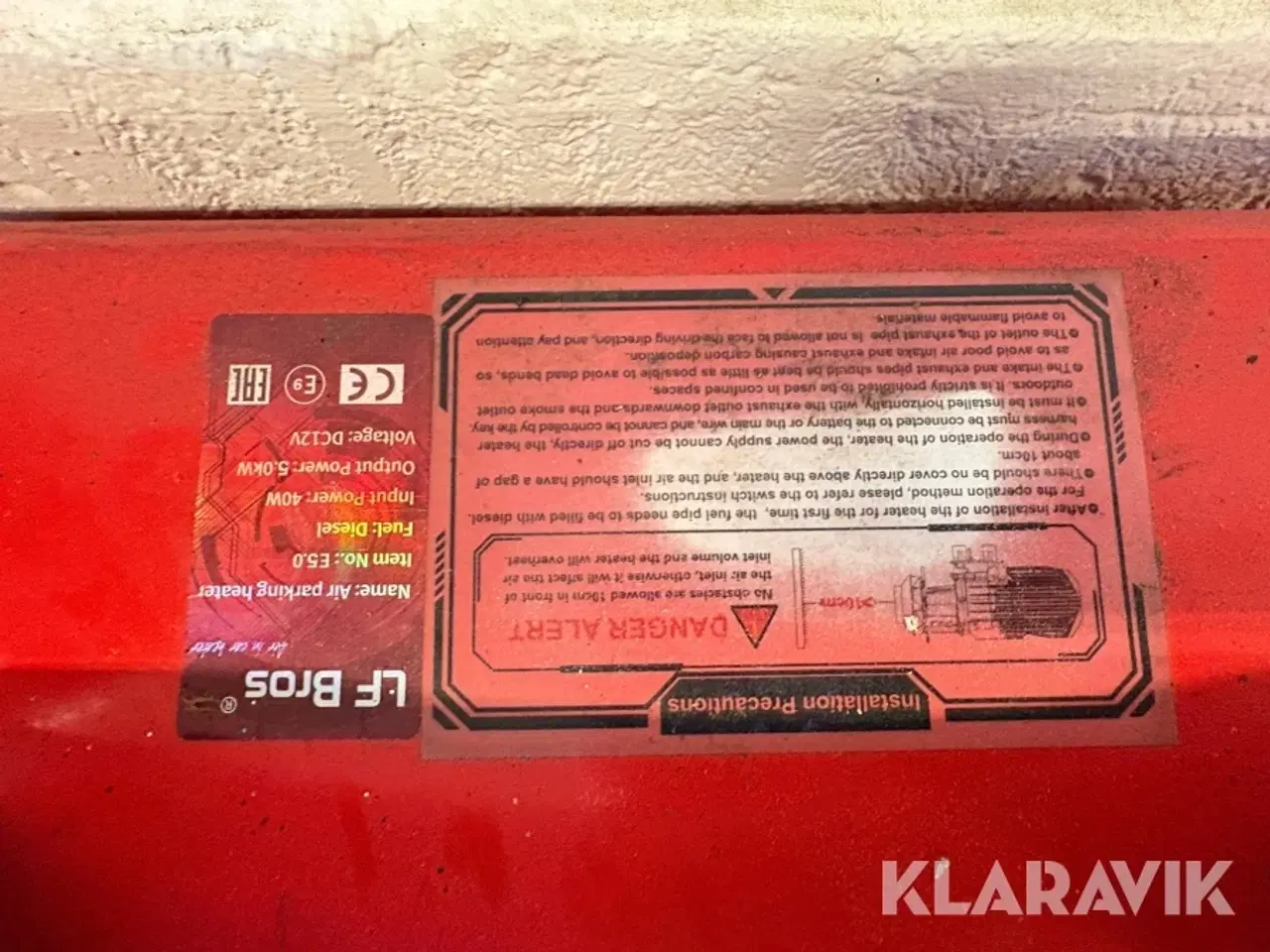 Billede 6 - Dieselfyr LF Bros Air parking heater