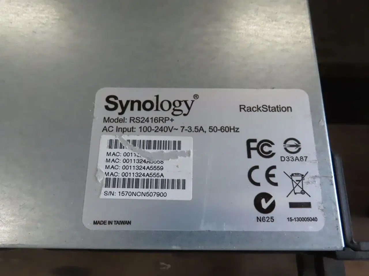 Billede 2 - Rackstation SYNOLOGY (Forsendelse ikke muligt)