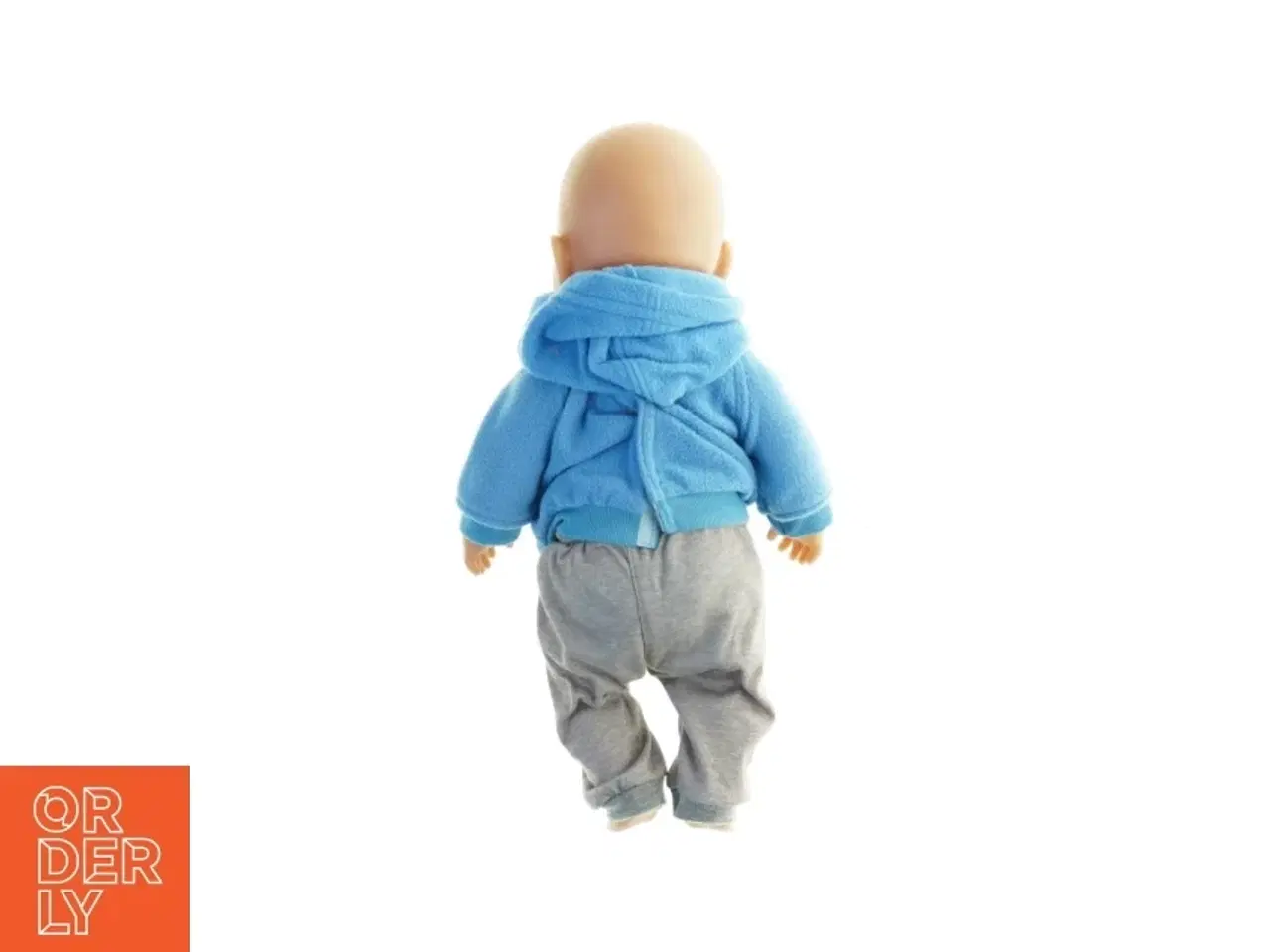 Billede 3 - Baby dukke med tøj og bæresele (str. 45 x 26 cm)
